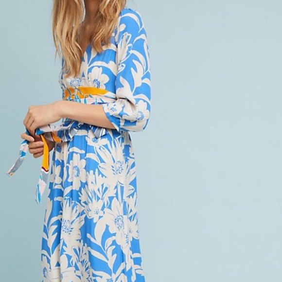 Anthropologie Dresses & Skirts - Anthropologie Maeve Belted Kimono Dress